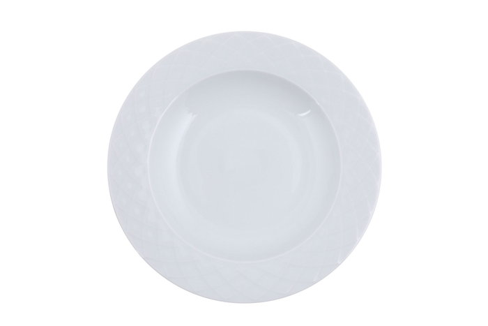 Hermia ALF24Y400 Vajilla de Porcelana Blanca 24 Piezas para Experiencia Gastronómica Elegante y Duradera